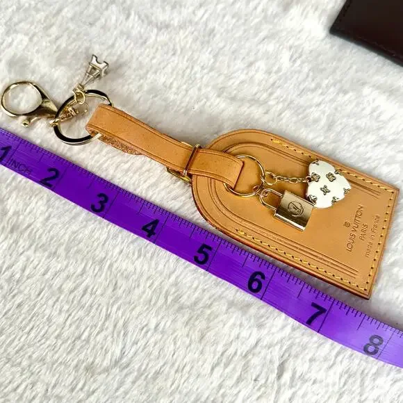 Louis Vuitton Leather name tag bag charms PICK ONE NICE! Great gift!